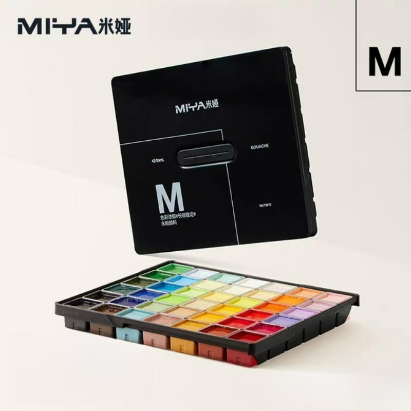 Gouache Paint Set - MIYA ガッシュペイント ジェリーセット M7 24/36/42色 30/60/80ml