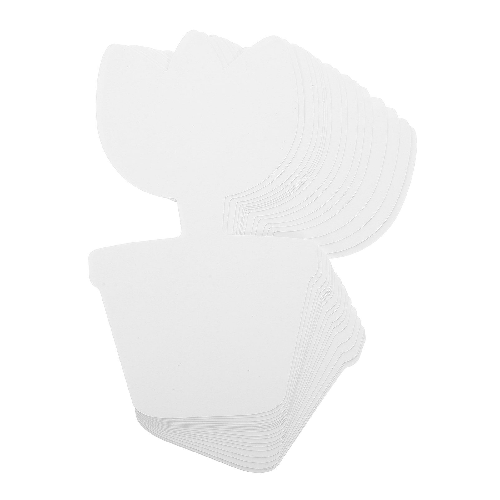 Art Craft Cardboard - 20個入り DIY 未塗装の花柄の切り抜きパーツ、段ボール製クラフトキット。美術教室、誕生日パーティー、塗り絵などに。