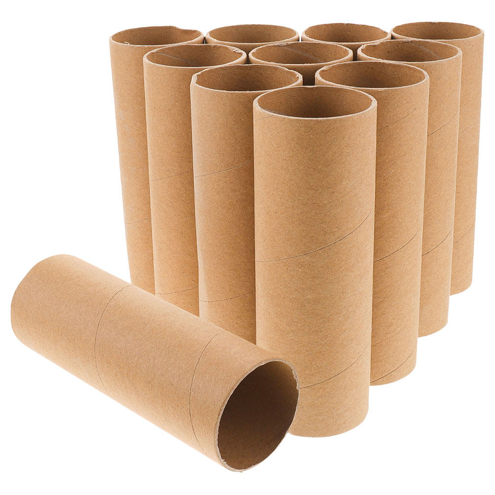 Art Craft Cardboard - 20個入り、多用途に使えるクラフト紙製の筒型容器。直径15cmの円筒形で、DIYのペン立て、花瓶、アート作品、教育的な工作などに最適。