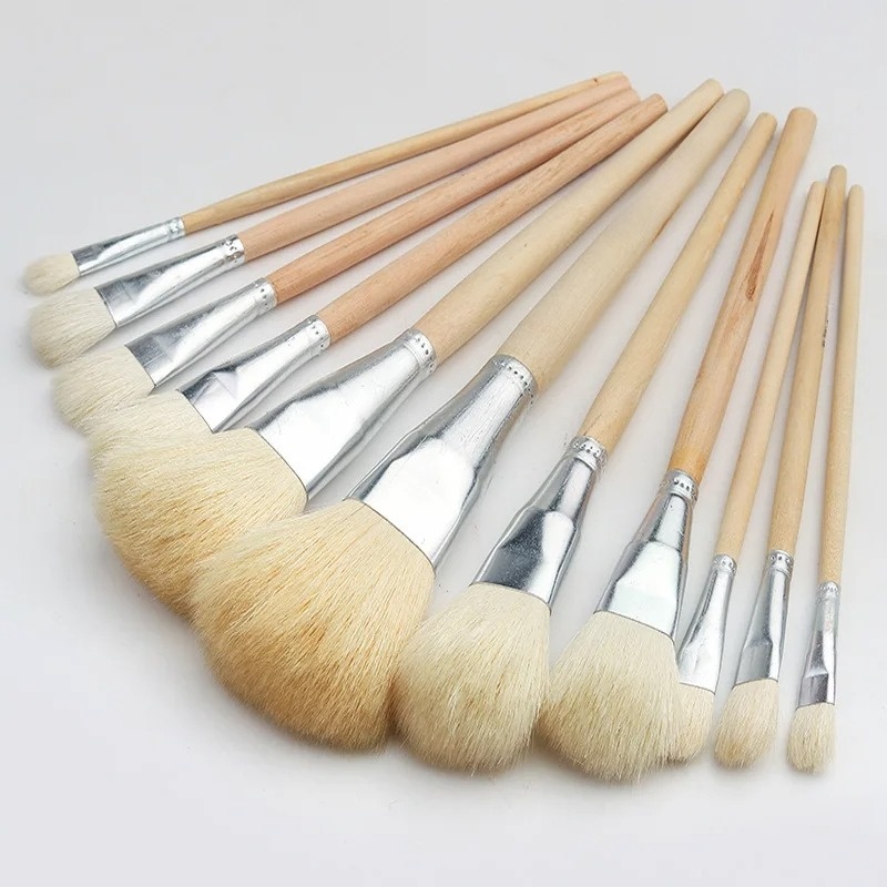 7/10/11本入りプロ仕様山羊毛ブレンドモップペイントブラ - Gouache Paint Set のレビューと価格