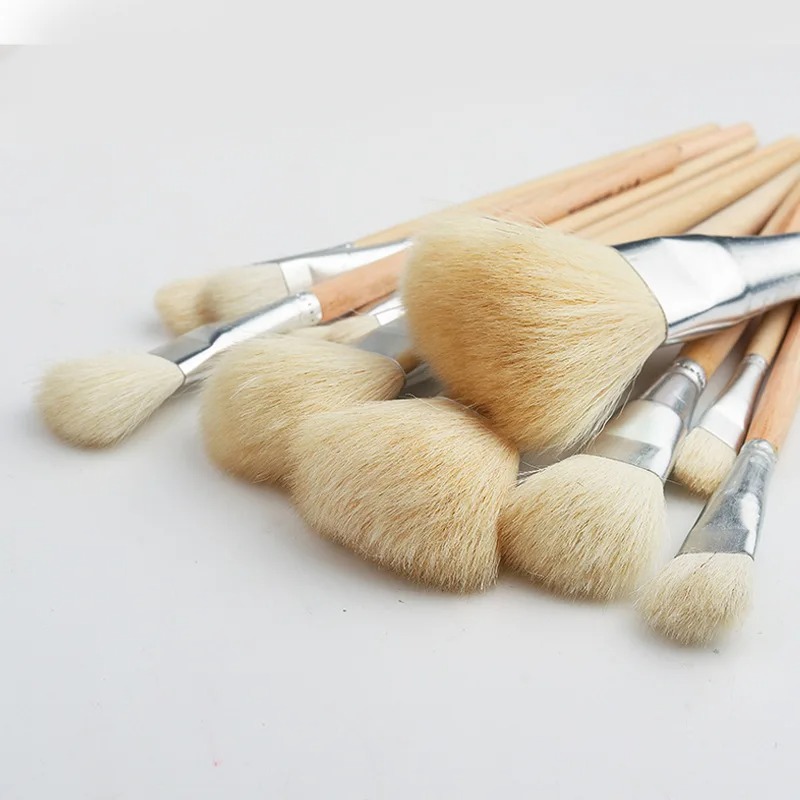 7/10/11本入りプロ仕様山羊毛ブレンドモップペイントブラ - Gouache Paint Set のレビューと価格