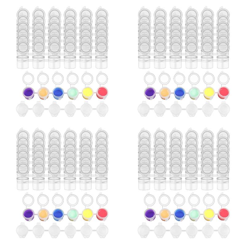 4パック X((8ストリップ/48ポット 3ml空のペイント - School Of Art X Craft のレビューと価格