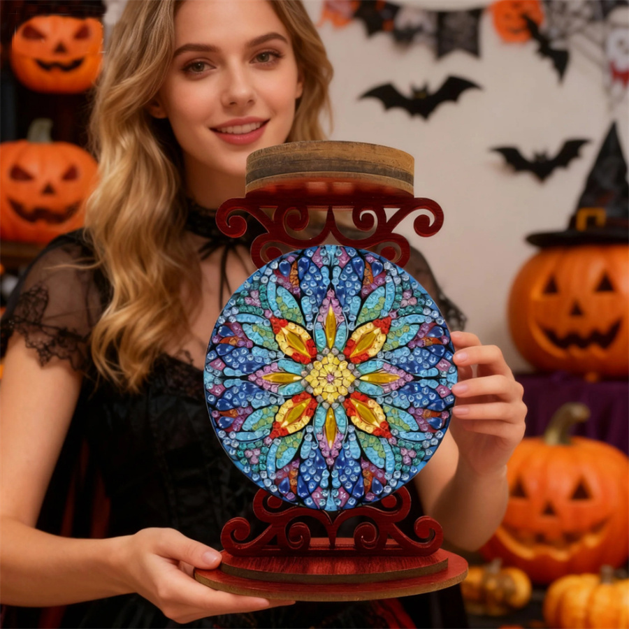 花の形をしたキャンドルホルダー、ハロウィーンのギフト、ダイヤ - Art Craft Kit のレビューと価格