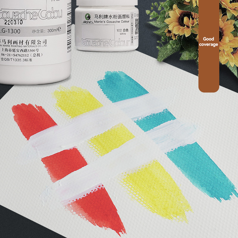 ホワイトガッシュペイント 100ml/300ml ボトル ハ - Gouache Paint Set のレビューと価格