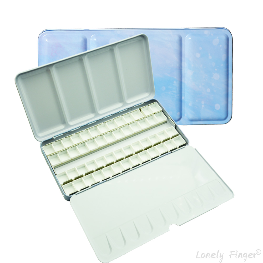 空の水彩パレット缶セット（14/26/52パン入り）、蓋付き - Gouache Paint Set のレビューと価格