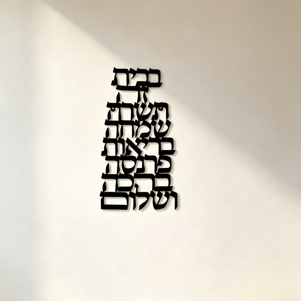 CIFBUY 鉄製ウォールアート ヴィンテージヘブライ書道  - Art & Craft Paper For Kids のレビューと価格