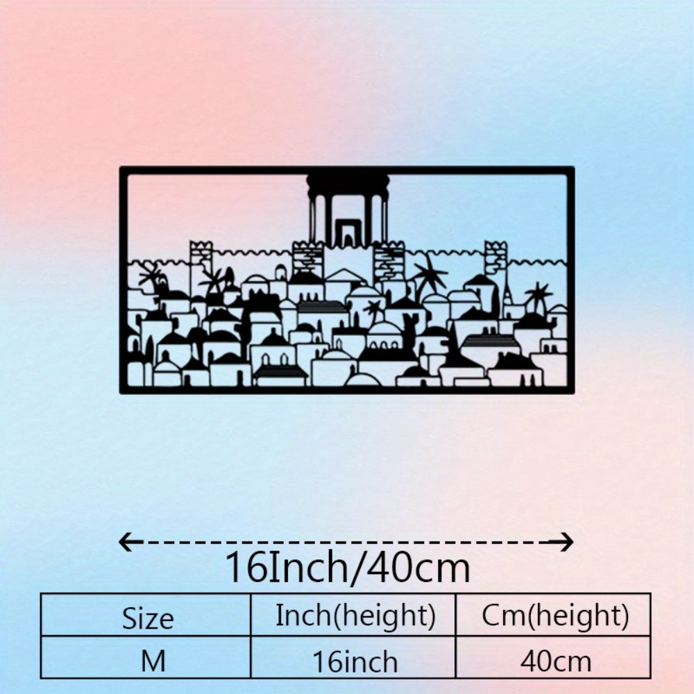 CIFBUY 金属製ウォールアート エルサレム壁画像 ユダヤ - Art & Craft Paper For Kids のレビューと価格