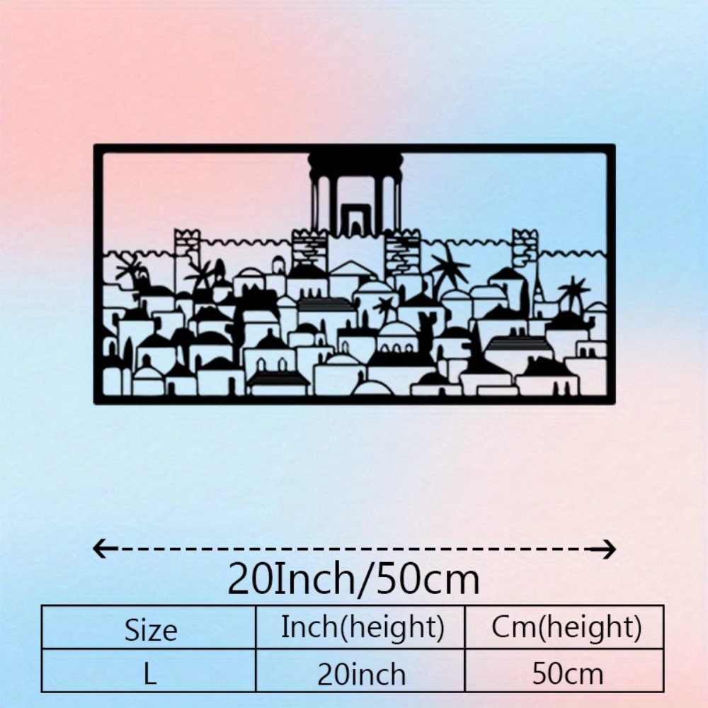 CIFBUY 金属製ウォールアート エルサレム壁画像 ユダヤ - Art & Craft Paper For Kids のレビューと価格