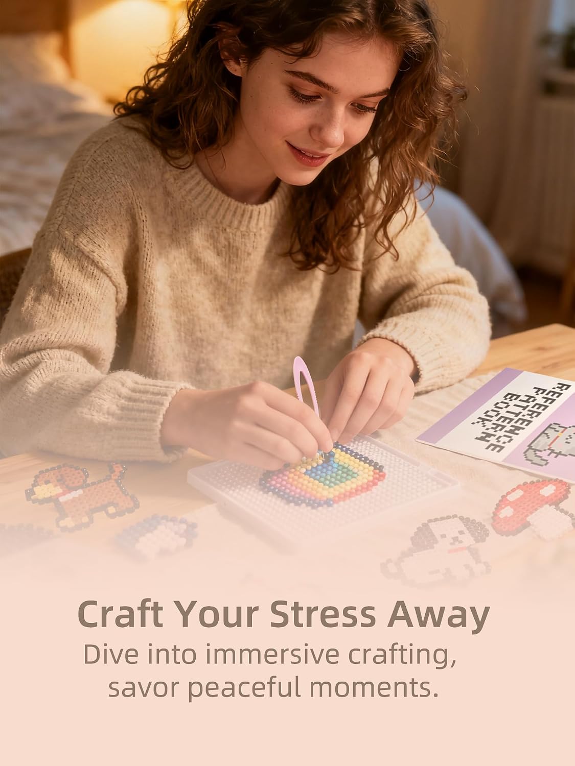 ヒューズビーズキット - 簡単DIY - 96色 53000 - Art Craft Kit のレビューと価格